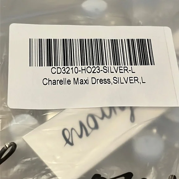 For love of lemons Charelle Maxi Dress Silver